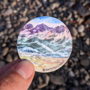 Sawtooths Sticker