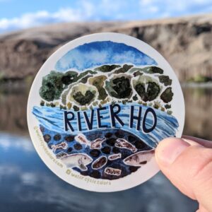 River Ho Sticker