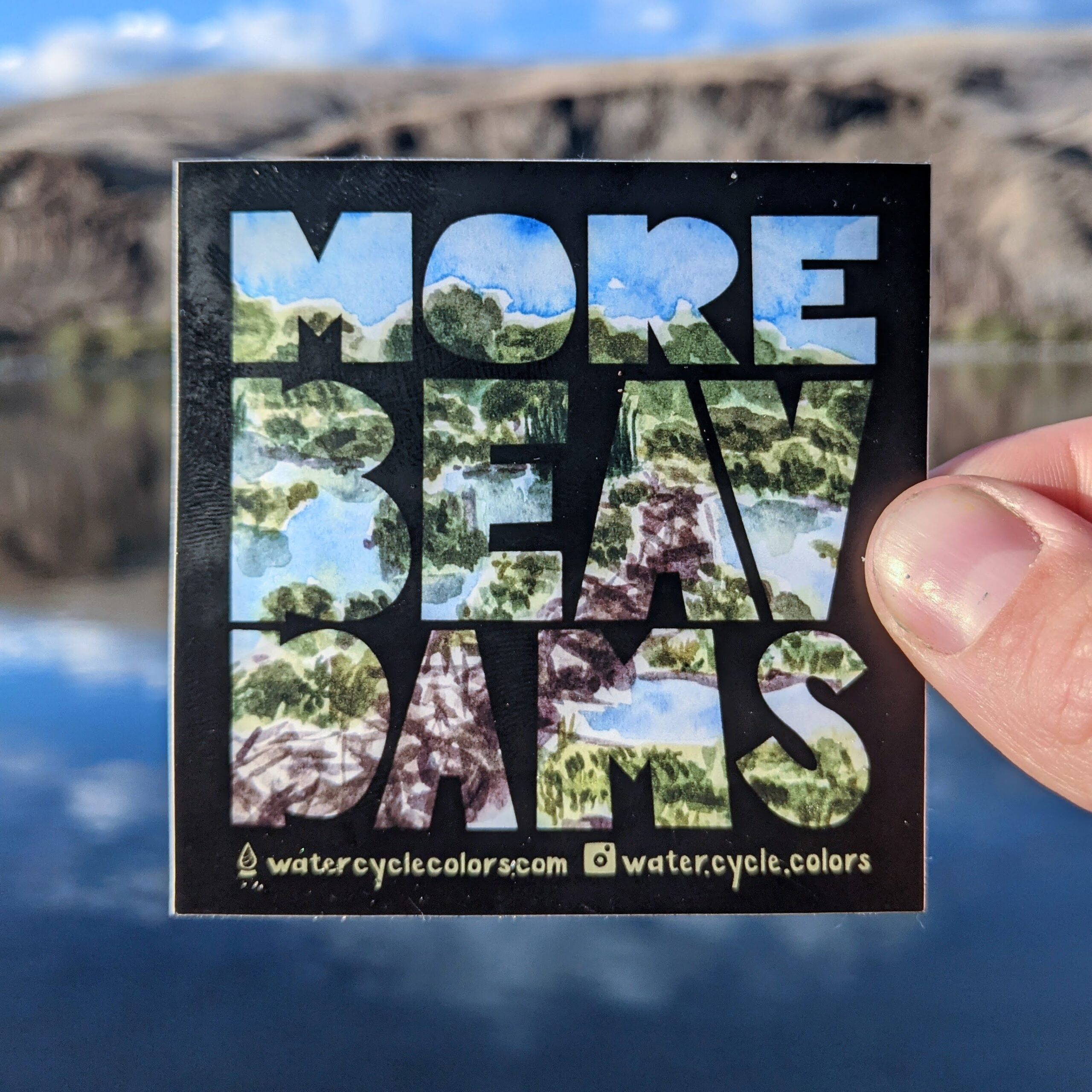 More Beav Dams Sticker