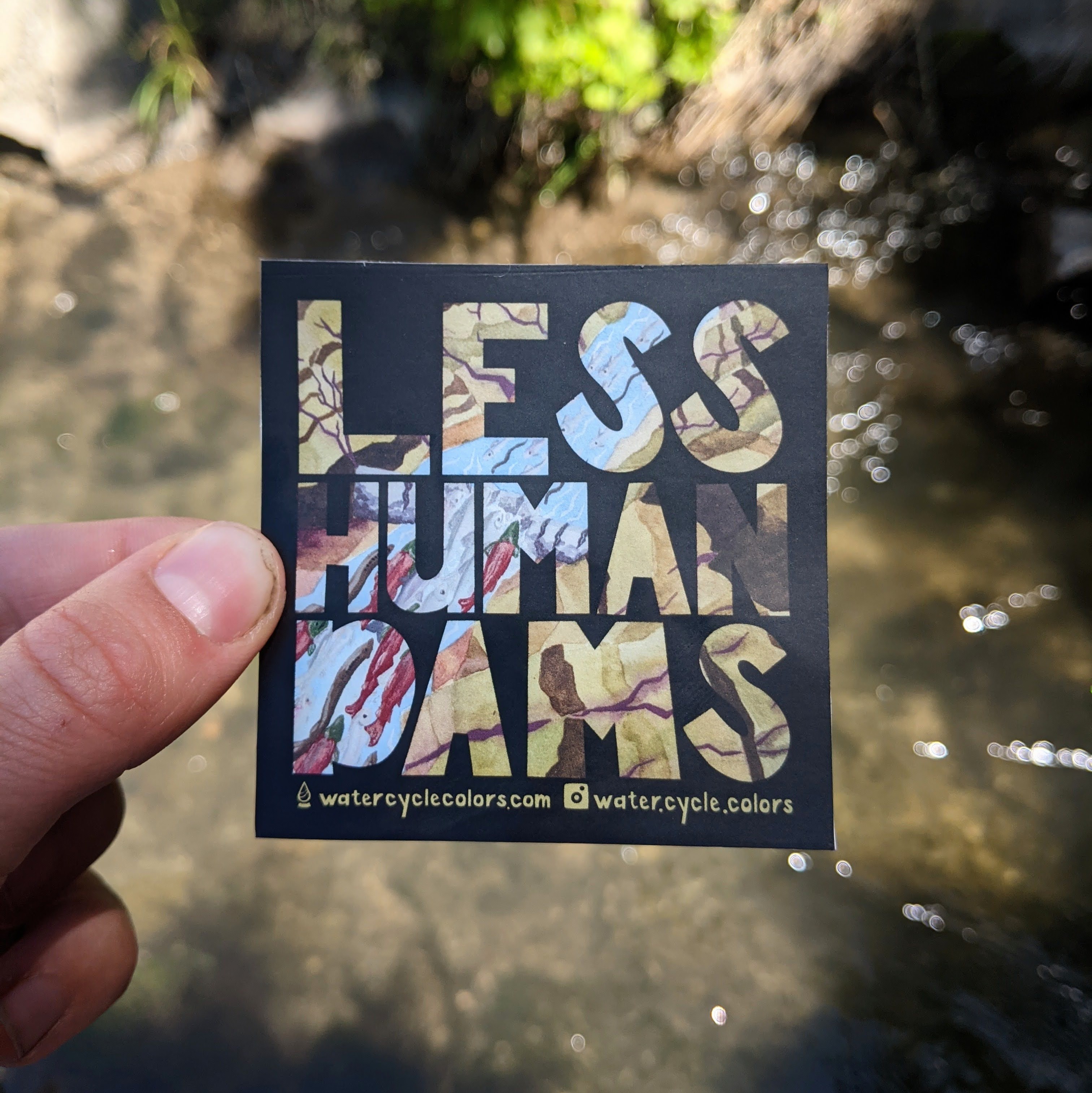 Less Human Dams Sticker